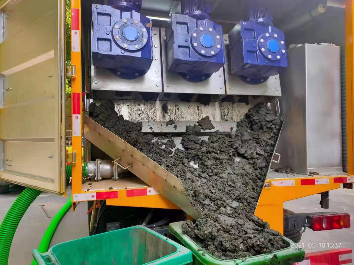 民众镇化粪池清掏城市维护站-泥浆净化干湿分离处理